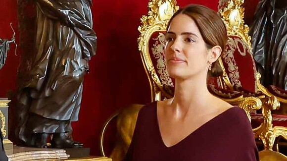 Sofía Palazuelo a porté la robe la plus chic pour les invitées enceintes cet automne hiver 2022