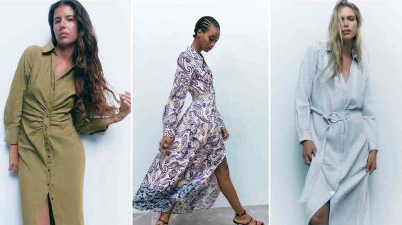 Les robes chemise Zara avec lesquelles vous réussirez cet automne-hiver