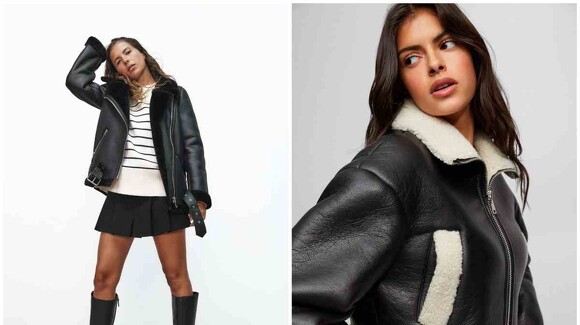 Les blousons effet cuir façon aviateur qui triomphent chez les connaisseurs