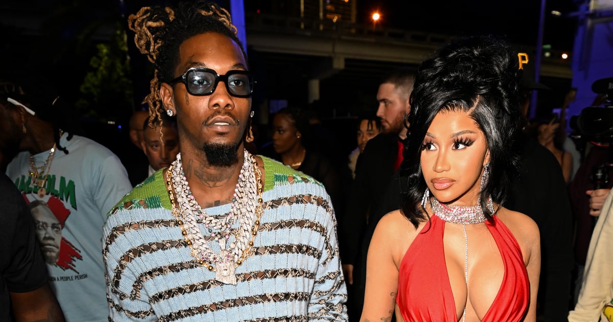 La robe Valdrin Sahiti rouge découpée de Cardi B pour le réveillon du Nouvel An