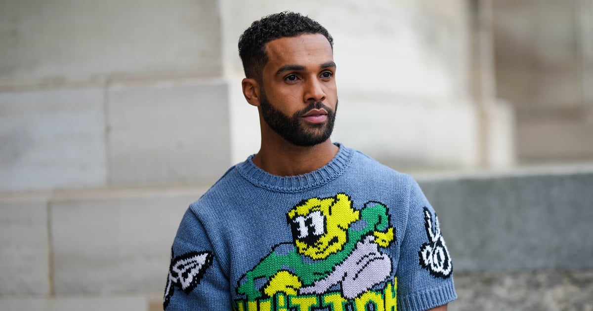 Lucien Laviscount porte une jupe au défilé Louis Vuitton Homme