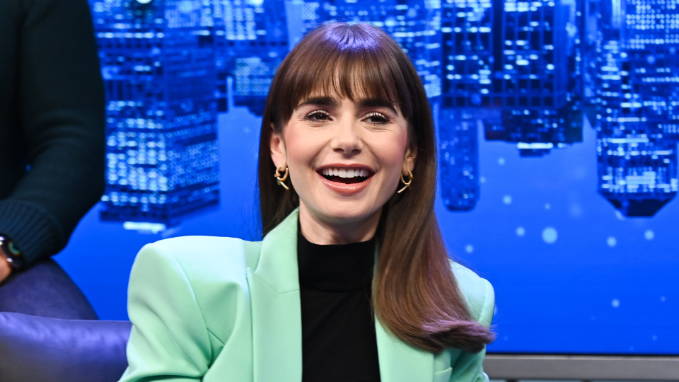 Watch Lily Collins’s Chop Her ‘Emily in Paris’ Bangs IRL
