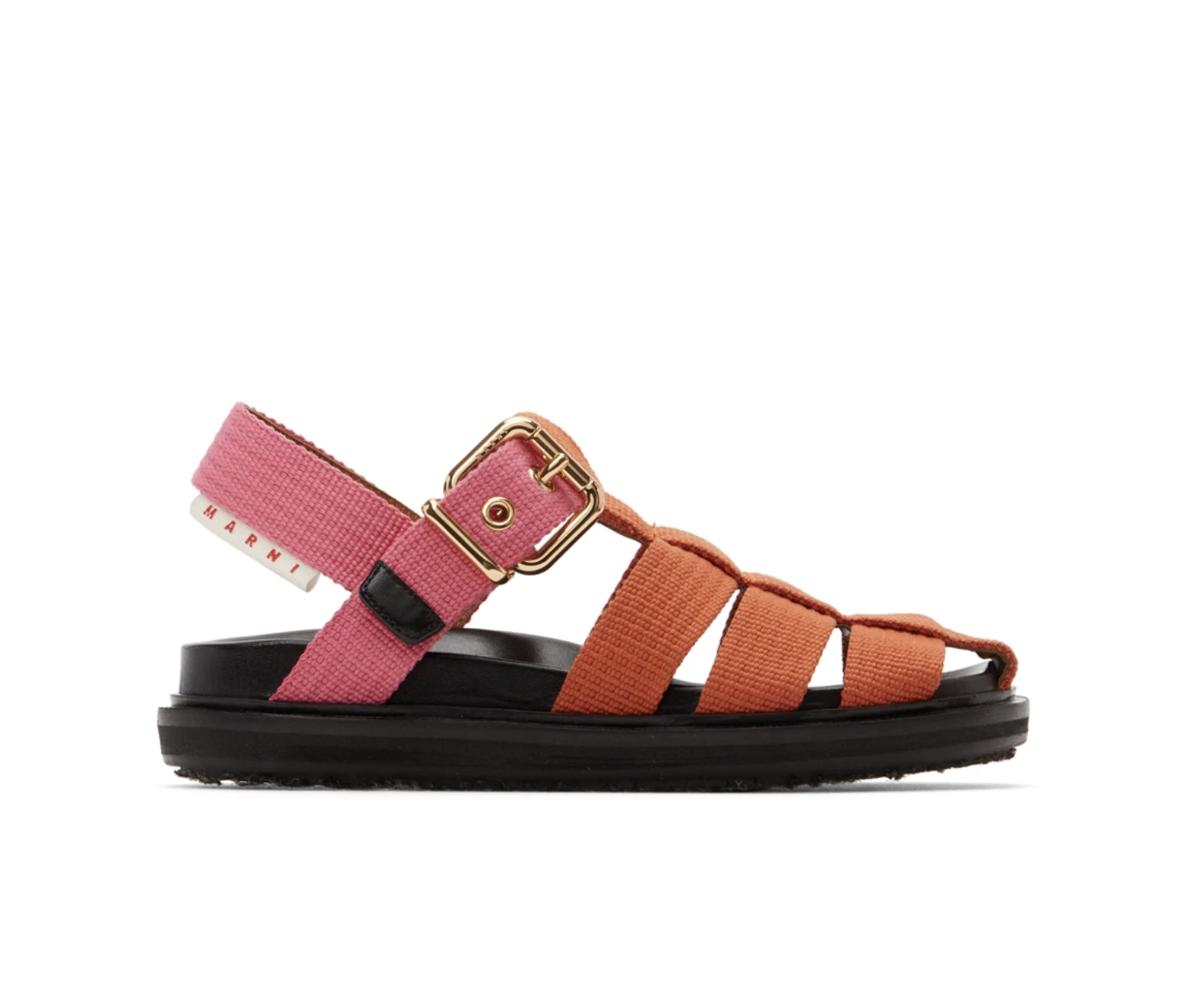 Sandale pêcheur orange et rose Sandale pêcheur orange et rose