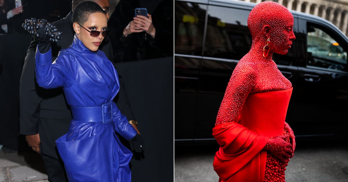 Doja Cat se nourrit de raisins au défilé Jean Paul Gaultier