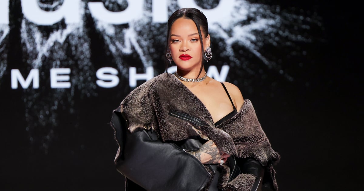 Rihanna porte un crocodile à la conférence de presse du Super Bowl