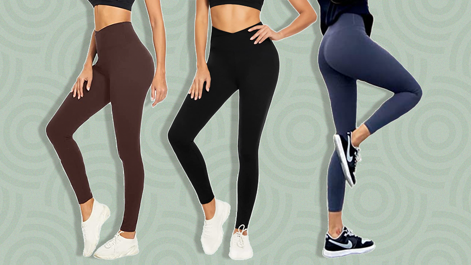 V-Cross Leggings Are Having a Major Moment—& Amazon Shoppers Found a $12 Pair That ‘Fit & Look Like A Dream’