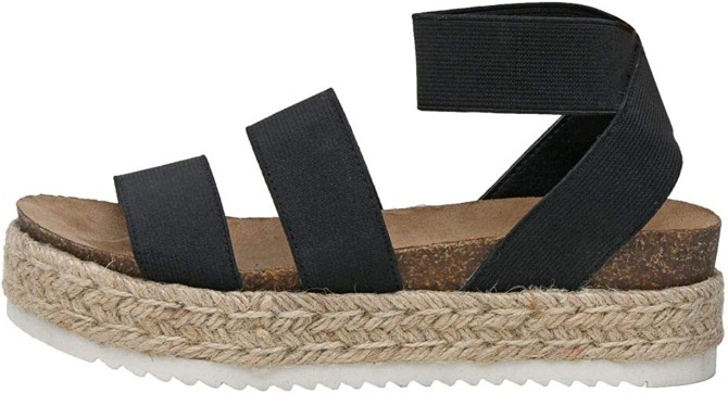 CUSHIONAIRE Mandy Espadrille en liège pour femme Amazone