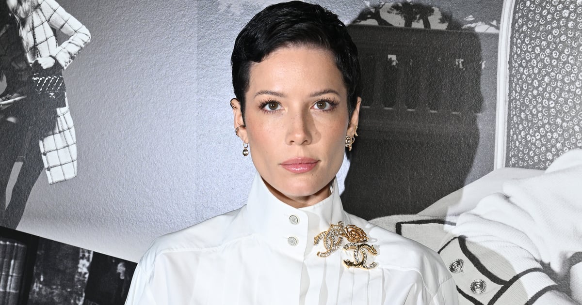 Les piercings faciaux d'Halsey à la Fashion Week de Paris