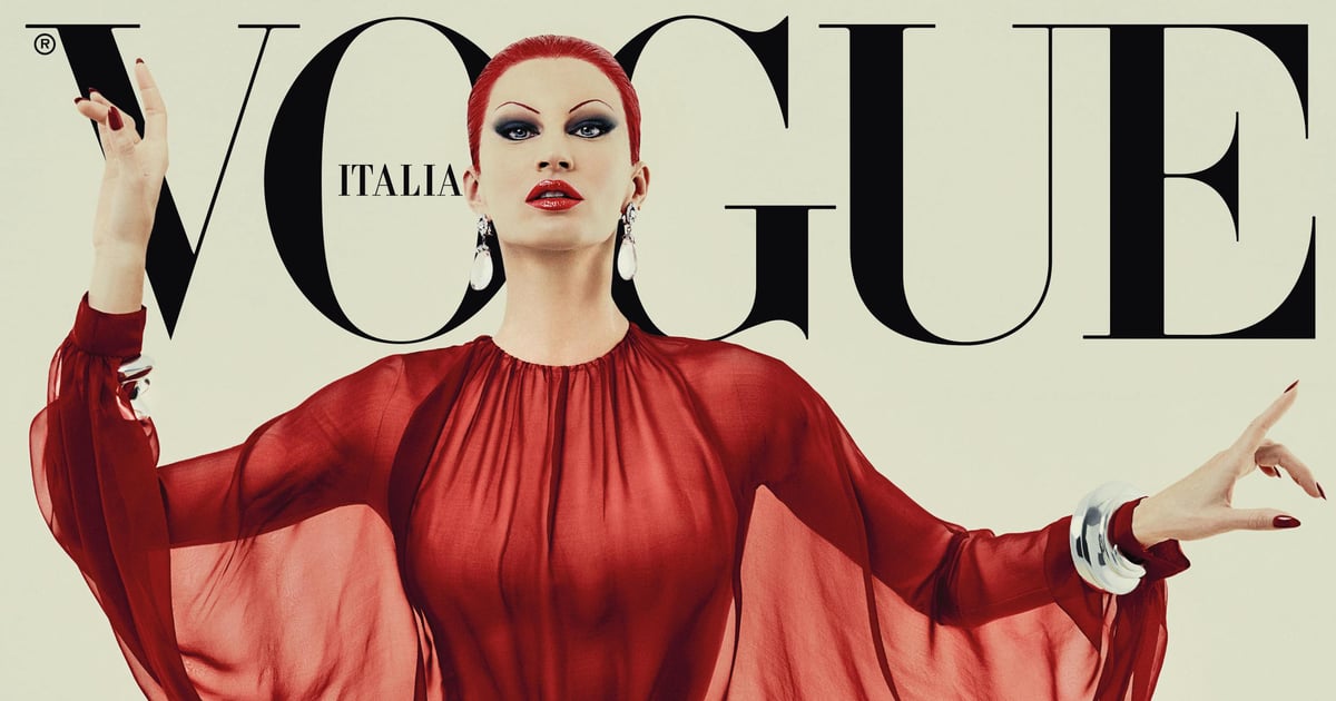 Gisele Bündchen lance les cheveux roux pour Vogue Italia