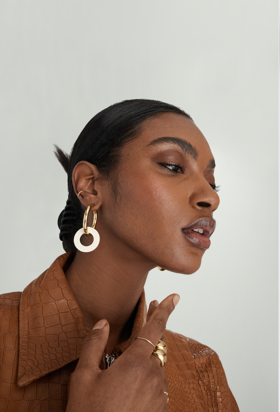 boucles d'oreilles créoles convertibles mejuri x luar