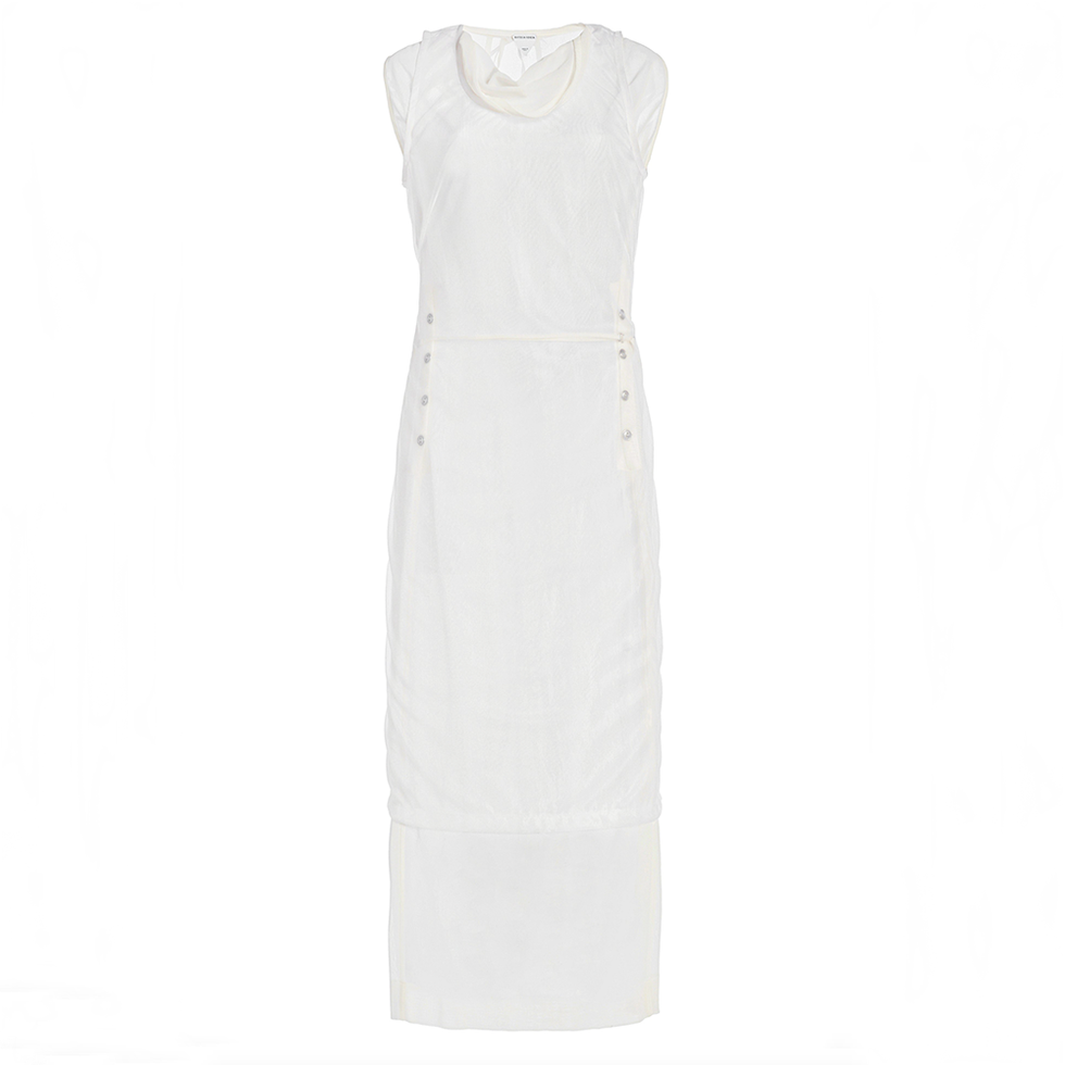 Robe en coton superposé