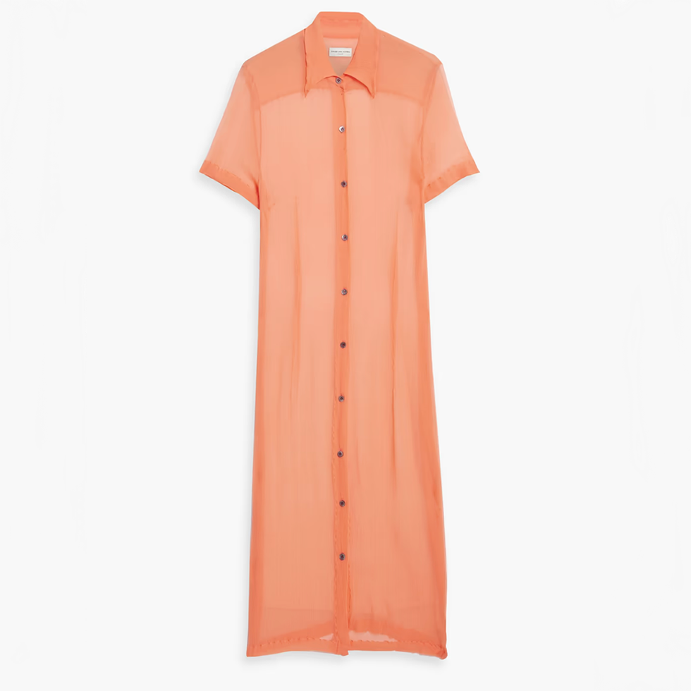 Robe chemise mi-longue