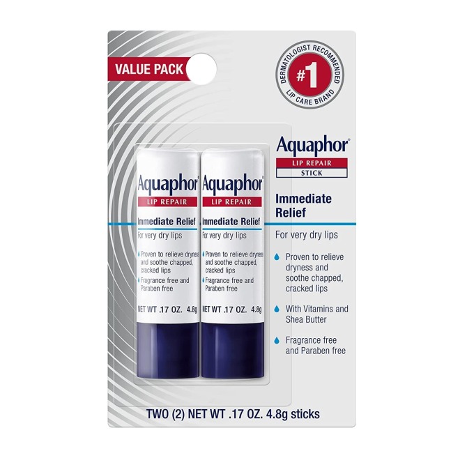 Bâton réparateur pour les lèvres Aquaphor (lot de 2) Amazone