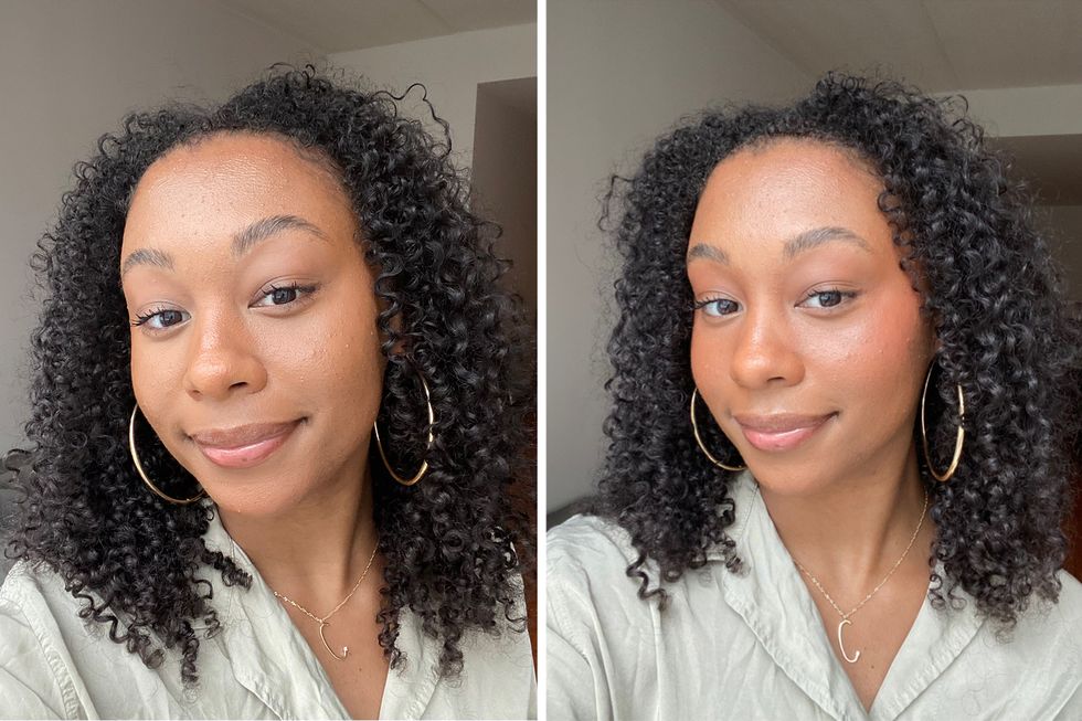 cameron jenkins porte le fard à joues beauté rare dans l'ombre de la joie