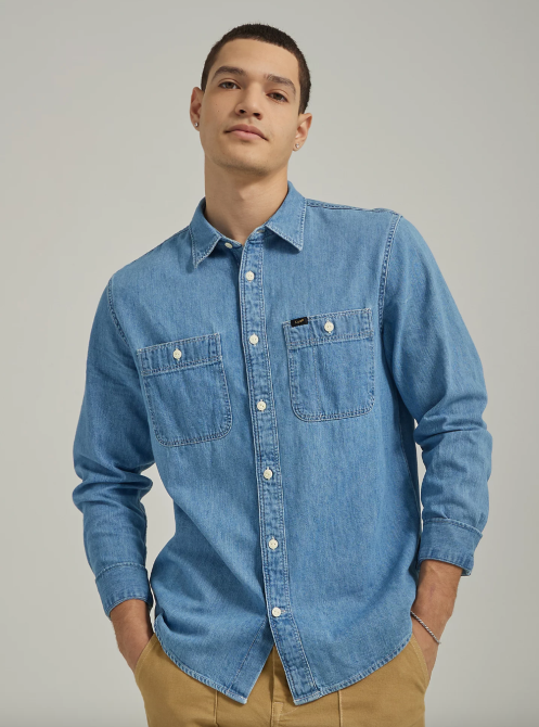 Chemise de travail en jean Lee
