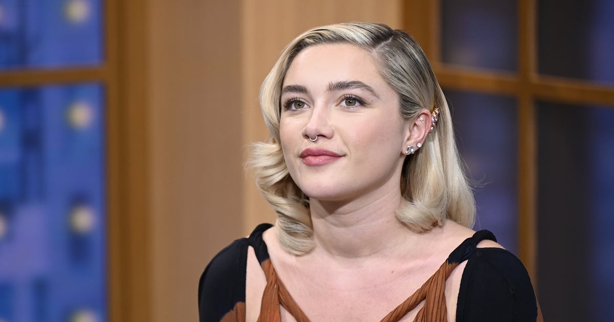 Cheveux Lob de Florence Pugh avec une frange complète