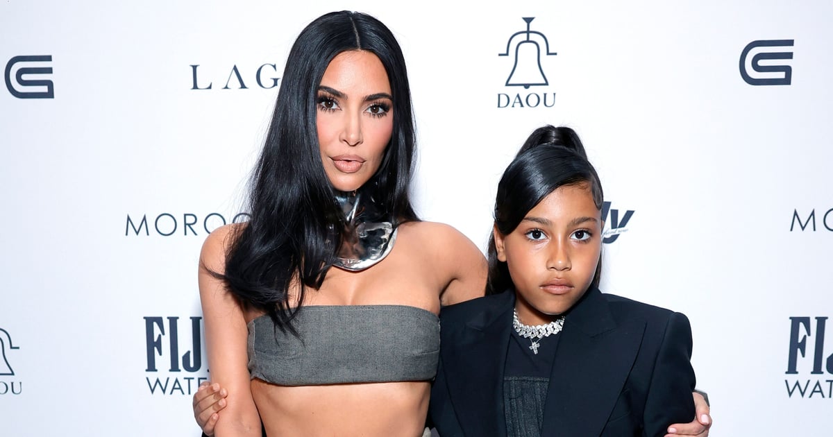 Kim Kardashian et North West assistent aux Fashion Los Angeles Awards
