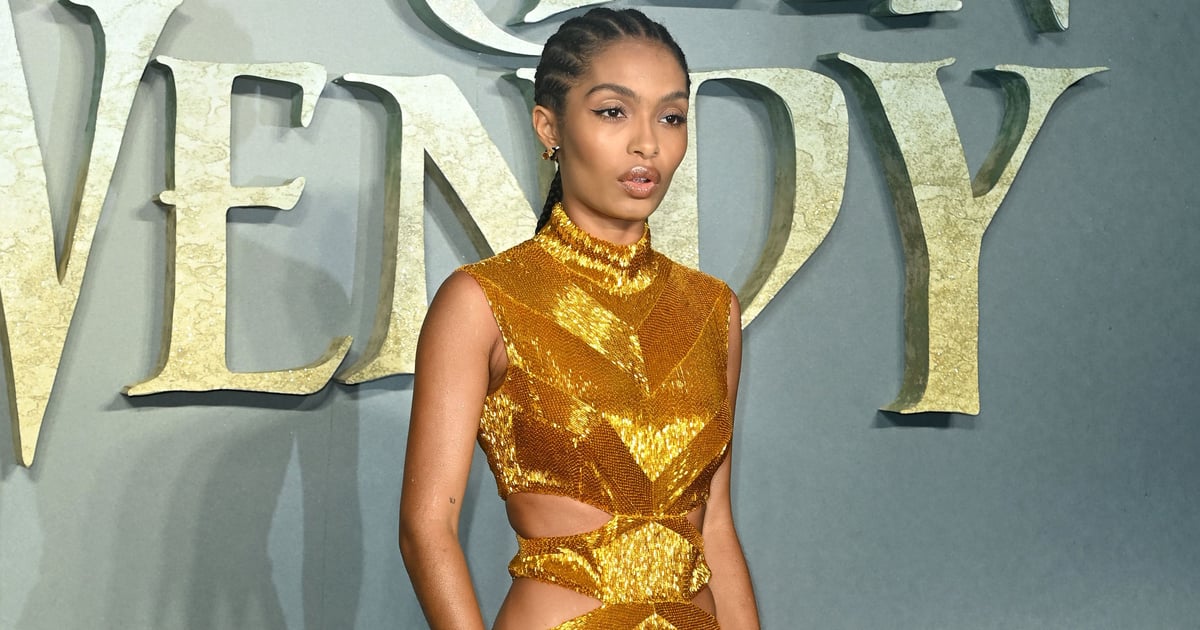 La robe dorée de Yara Shahidi à l'avant-première de Peter Pan & Wendy
