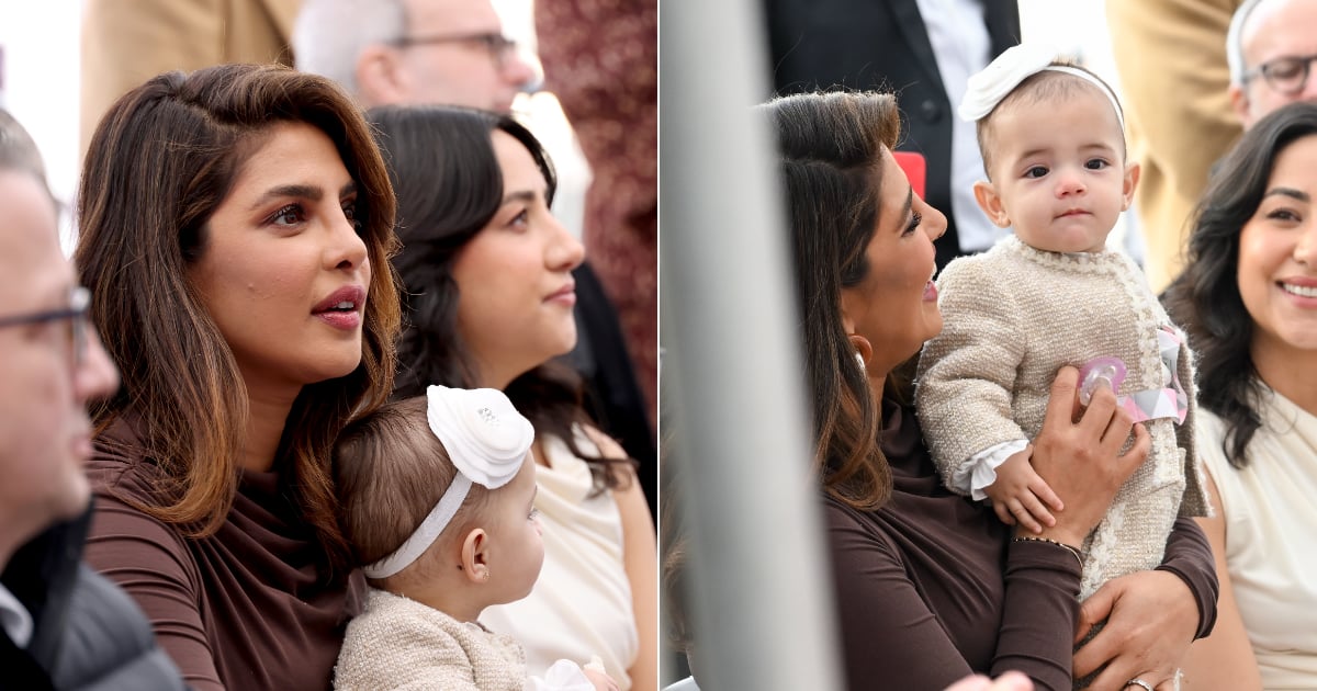 Priyanka Chopra et sa fille Malti en saris assortis