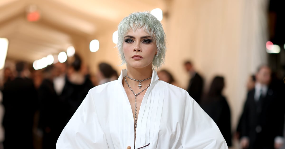 La couleur de cheveux blancs de Cara Delevingne au Met Gala 2023