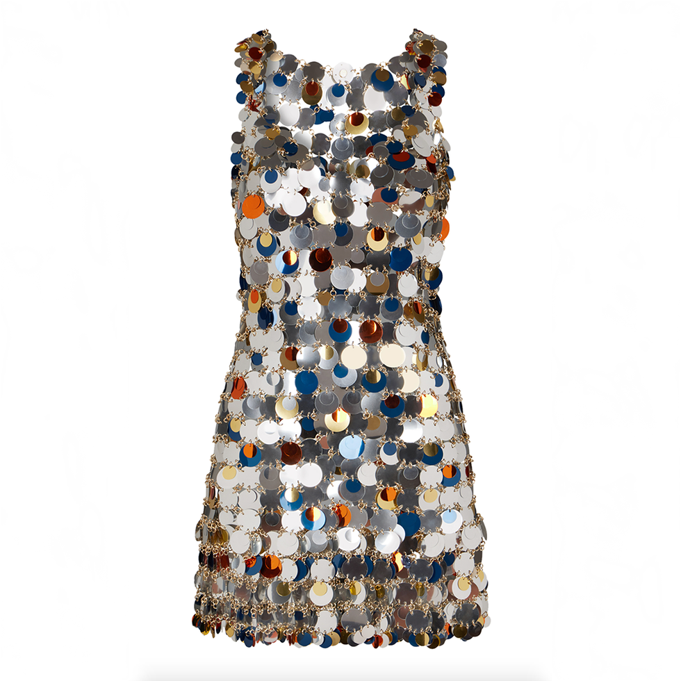 Mini robe paliette oversize