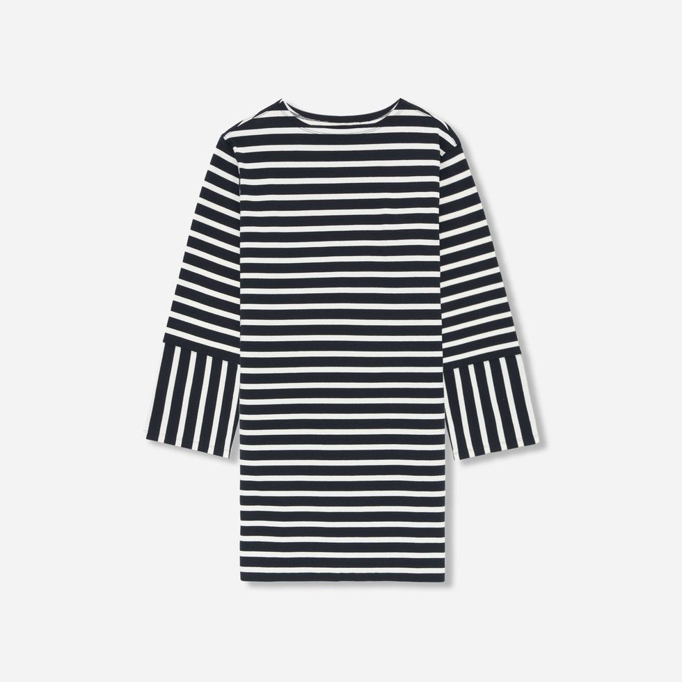 Robe t-shirt rayée en coton bio Robe t-shirt rayée en coton bio