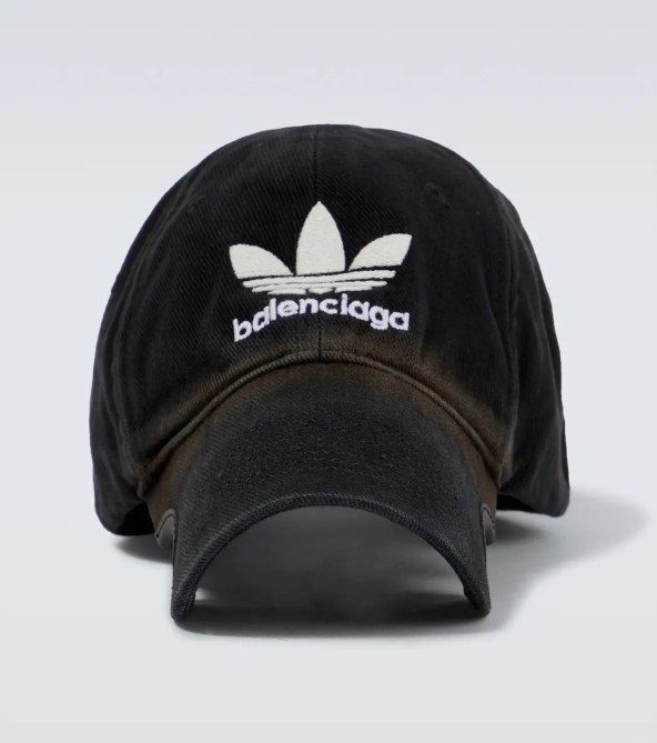 Casquette en coton logo Balenciaga x Adidas