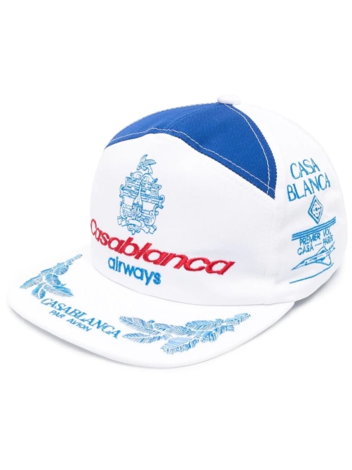 Casquette en coton à broderie logo Casablanca