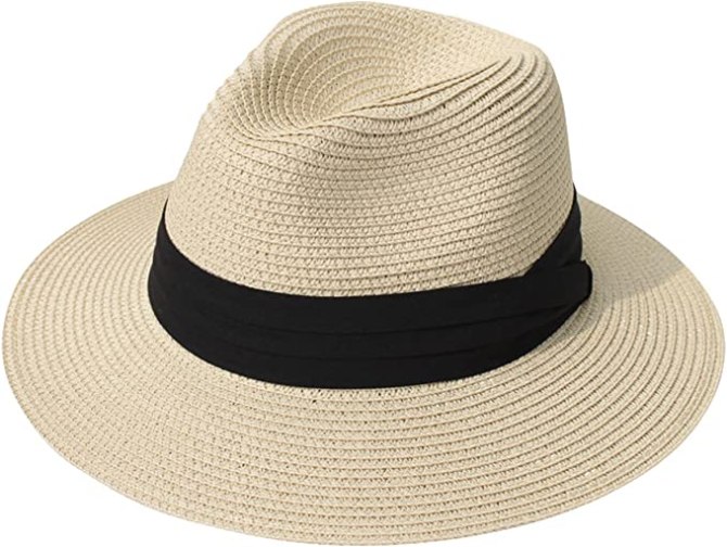 chapeau de soleil en paille fedora