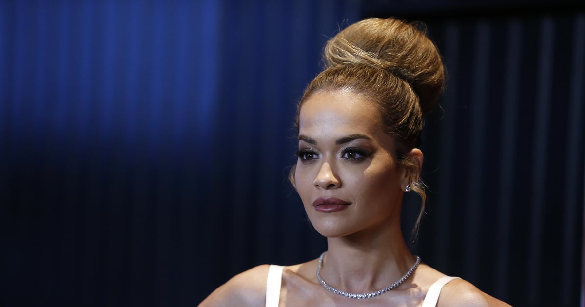 Rita Ora porte une robe à soutien-gorge conique Richard Quinn