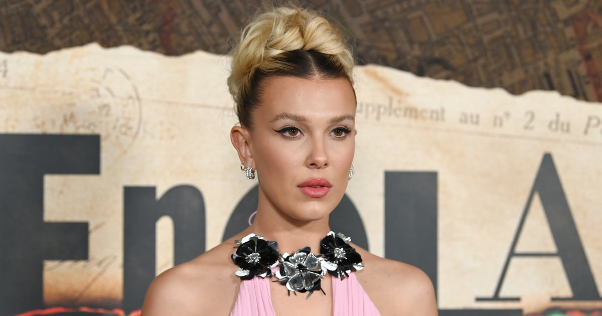 Ensemble de dentelle et de perles de Millie Bobby Brown pour une fête de fiançailles