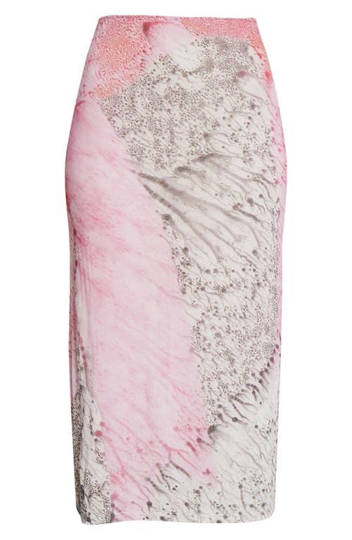 Jupe mi-longue transparente