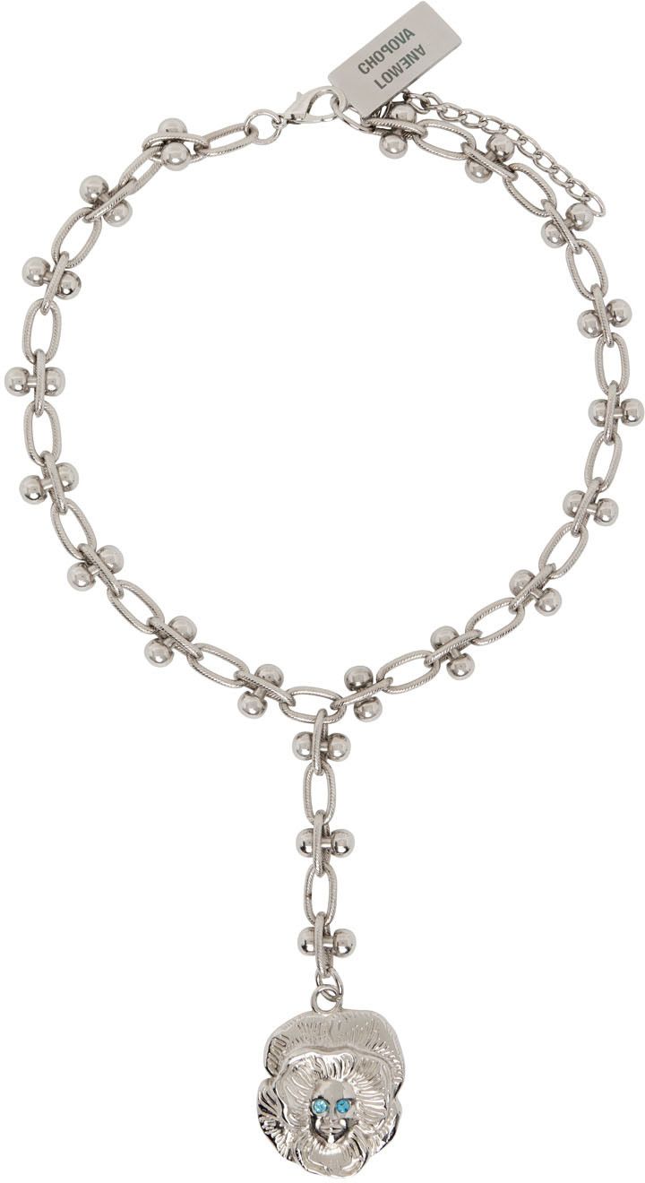 Collier Pensée Fille Argent Collier Pensée Fille Argent