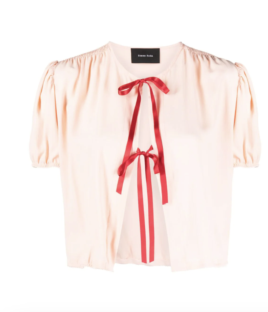 Blouse courte à nouer Blouse courte à nouer