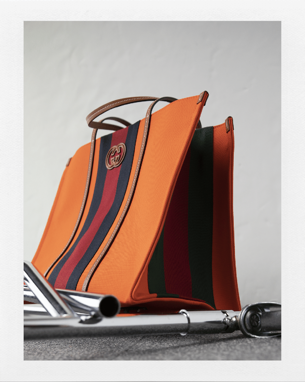 Sac fourre-tout moyen en toile G entrelacé