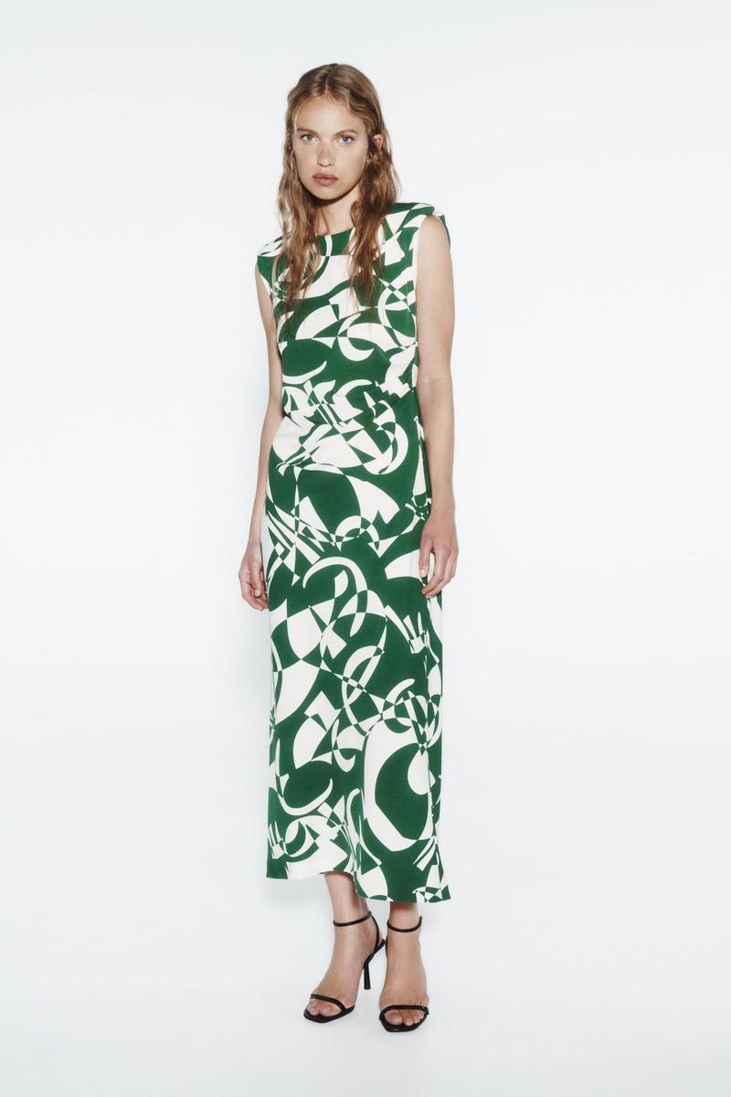 Robe verte Zara