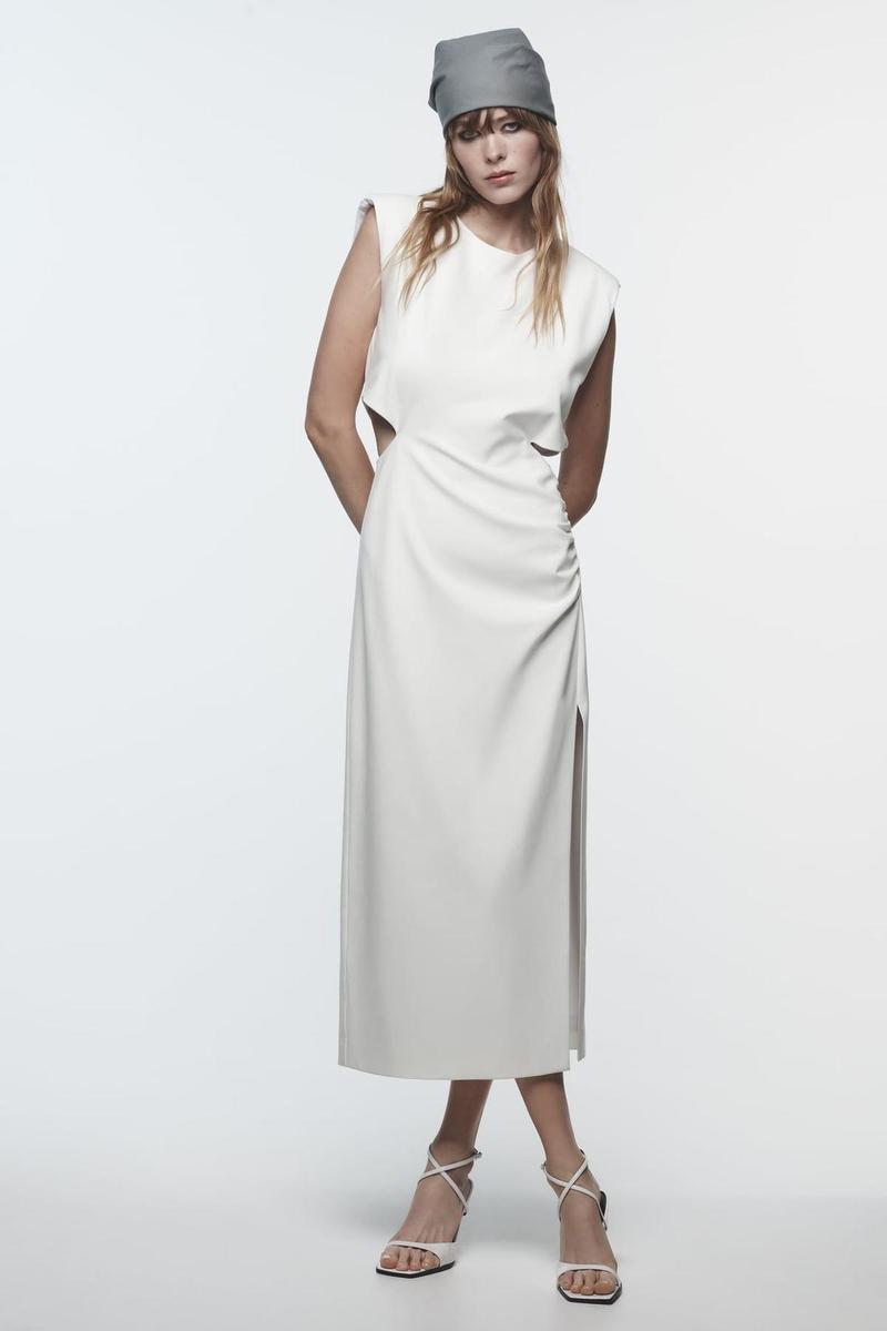 Robe minimaliste blanche Zara