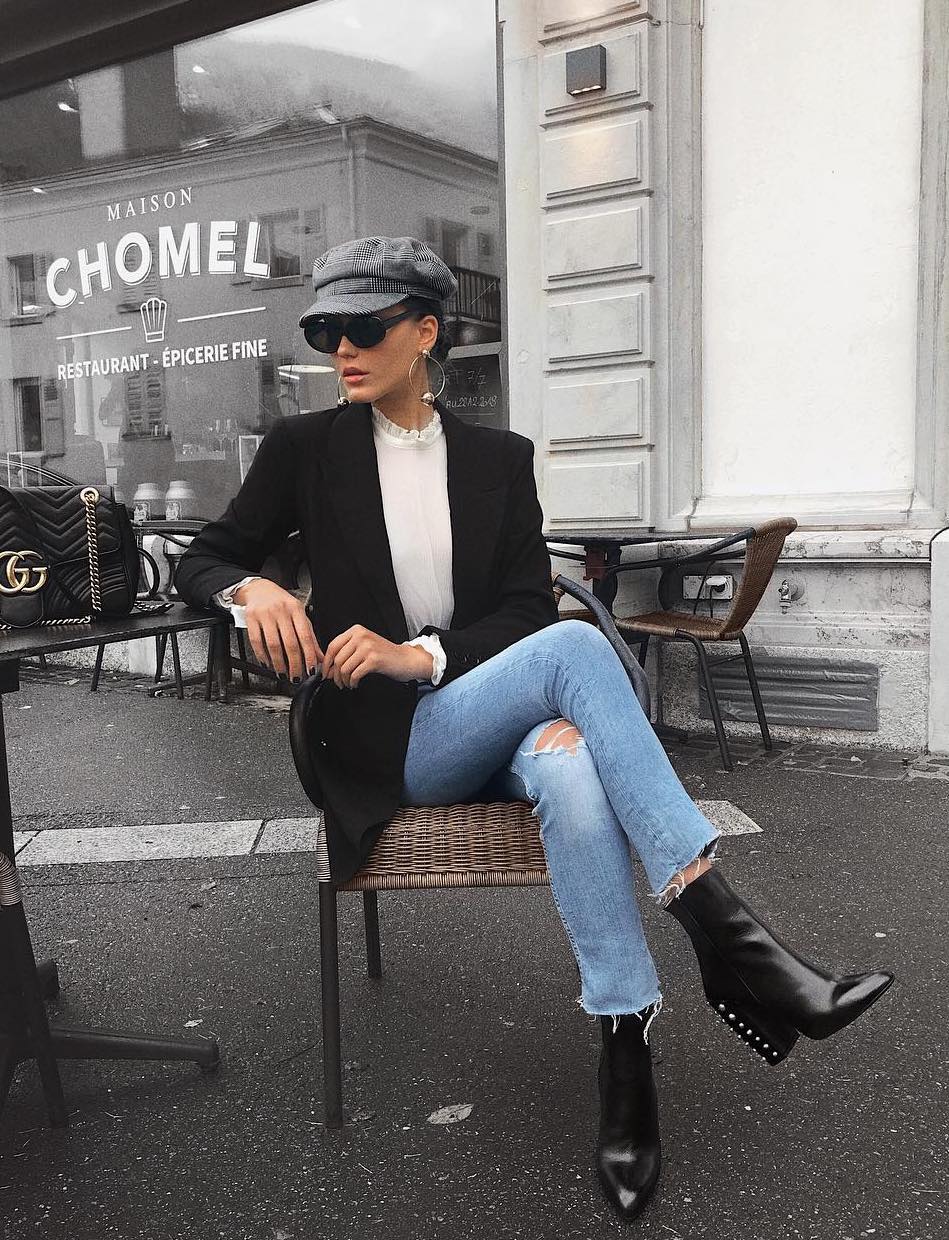 8 façons de styliser vos bottines noires pour l'automne