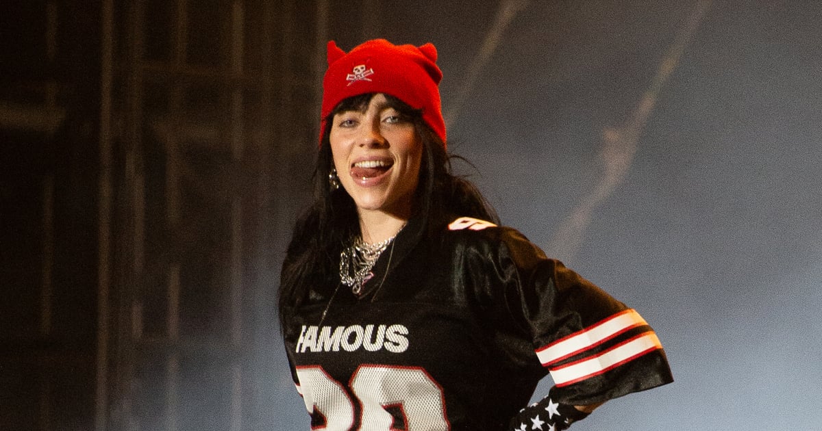 Maillot oversize "FAMOUS" de Billie Eilish, short de motard transparent