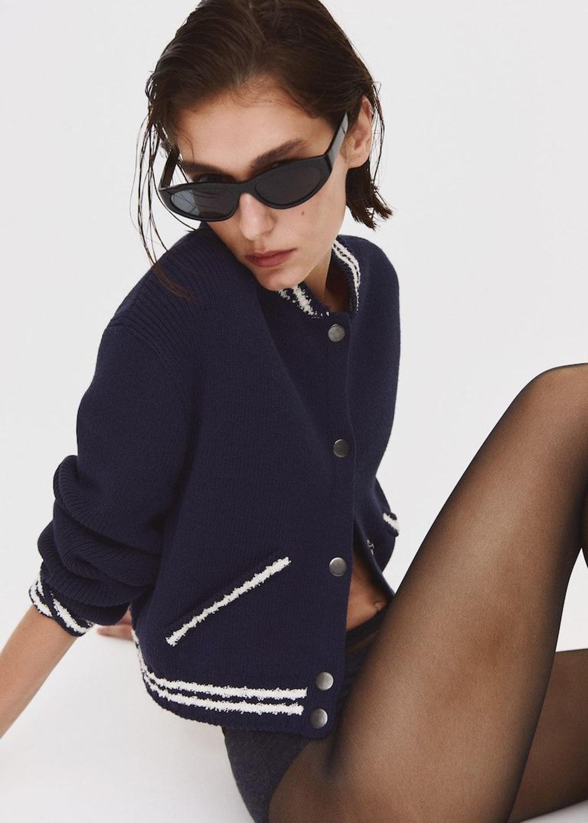 Cardigan aviateur mangue