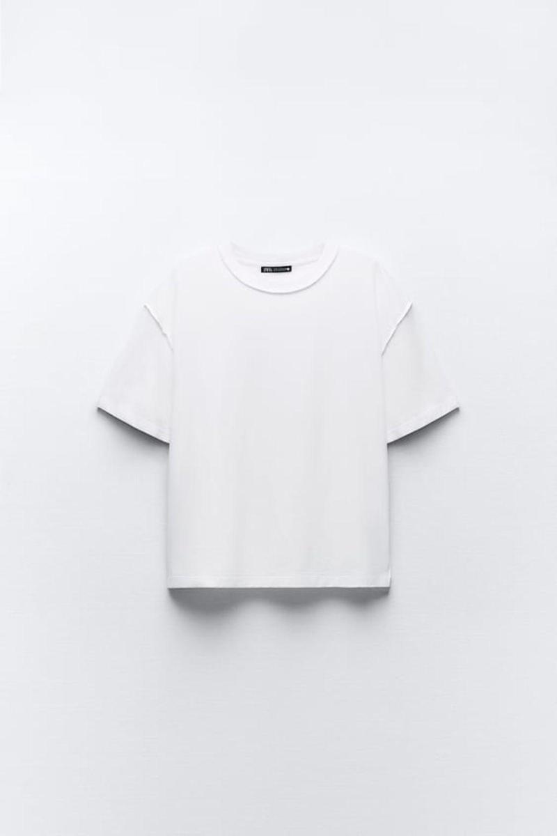 Zara t-shirt basique blanc