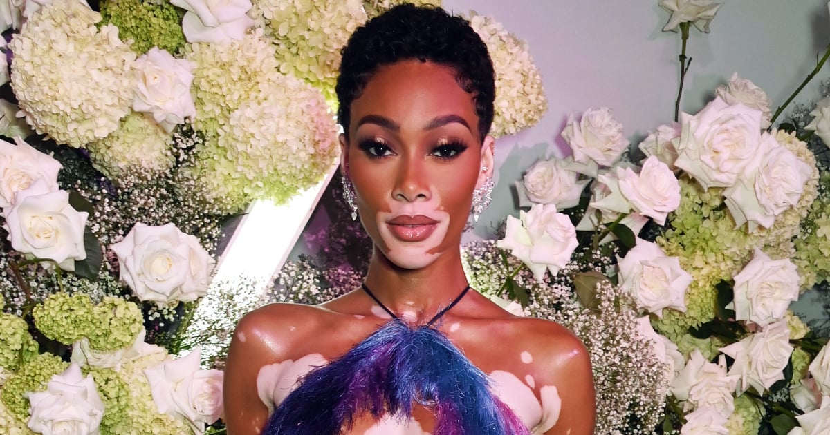 La robe floue à découpes de Winnie Harlow au Vogue World : Londres