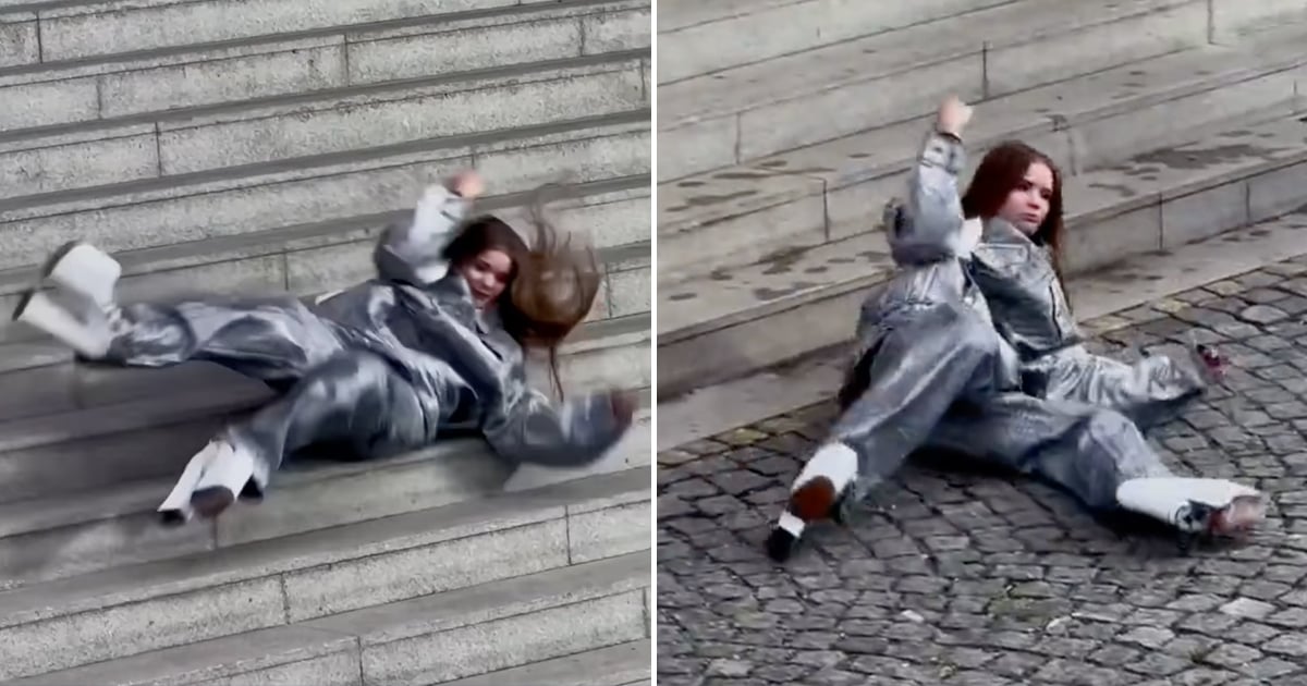 Le mannequin Marc Jacobs tombe dans les escaliers pour la campagne de sacs XL Sack