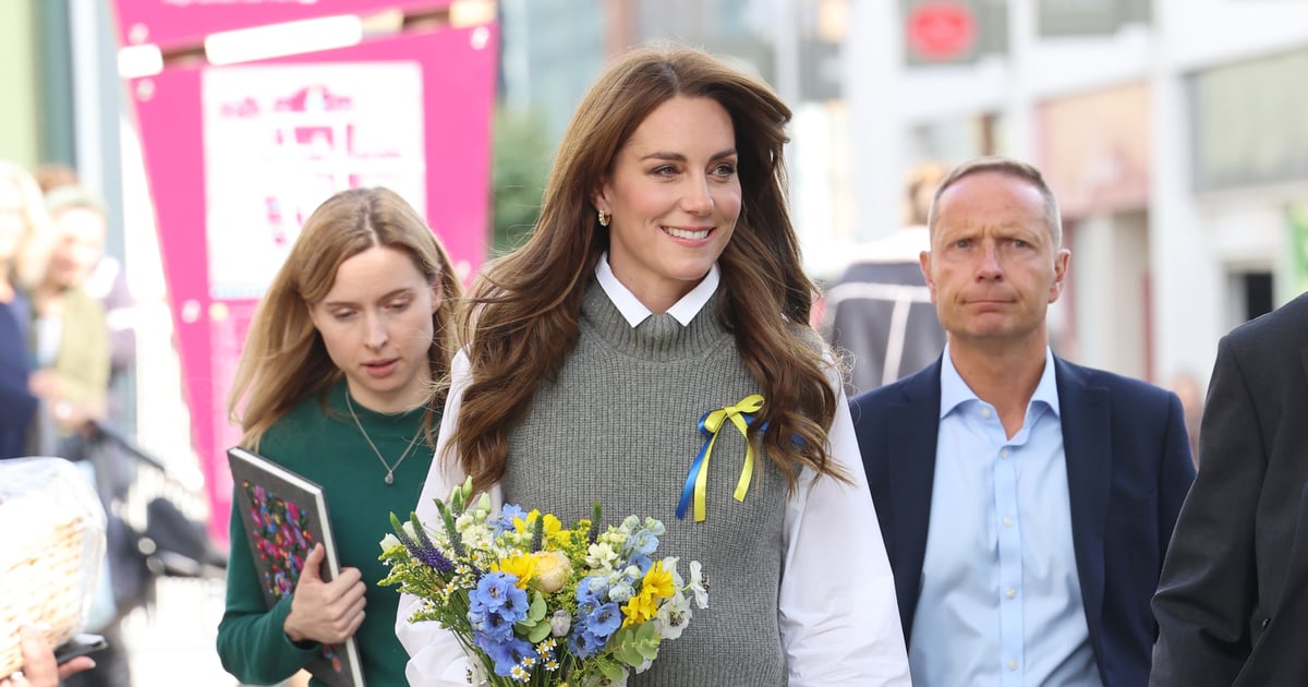 Le pantalon gris de Kate Middleton de Sézane