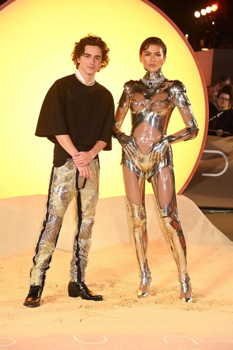 Zendaya et Timothée Chalamet à la première de