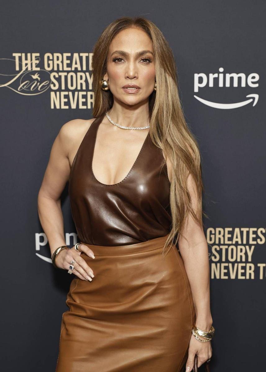 Jennifer Lopez à la présentation de son dernier projet professionnel