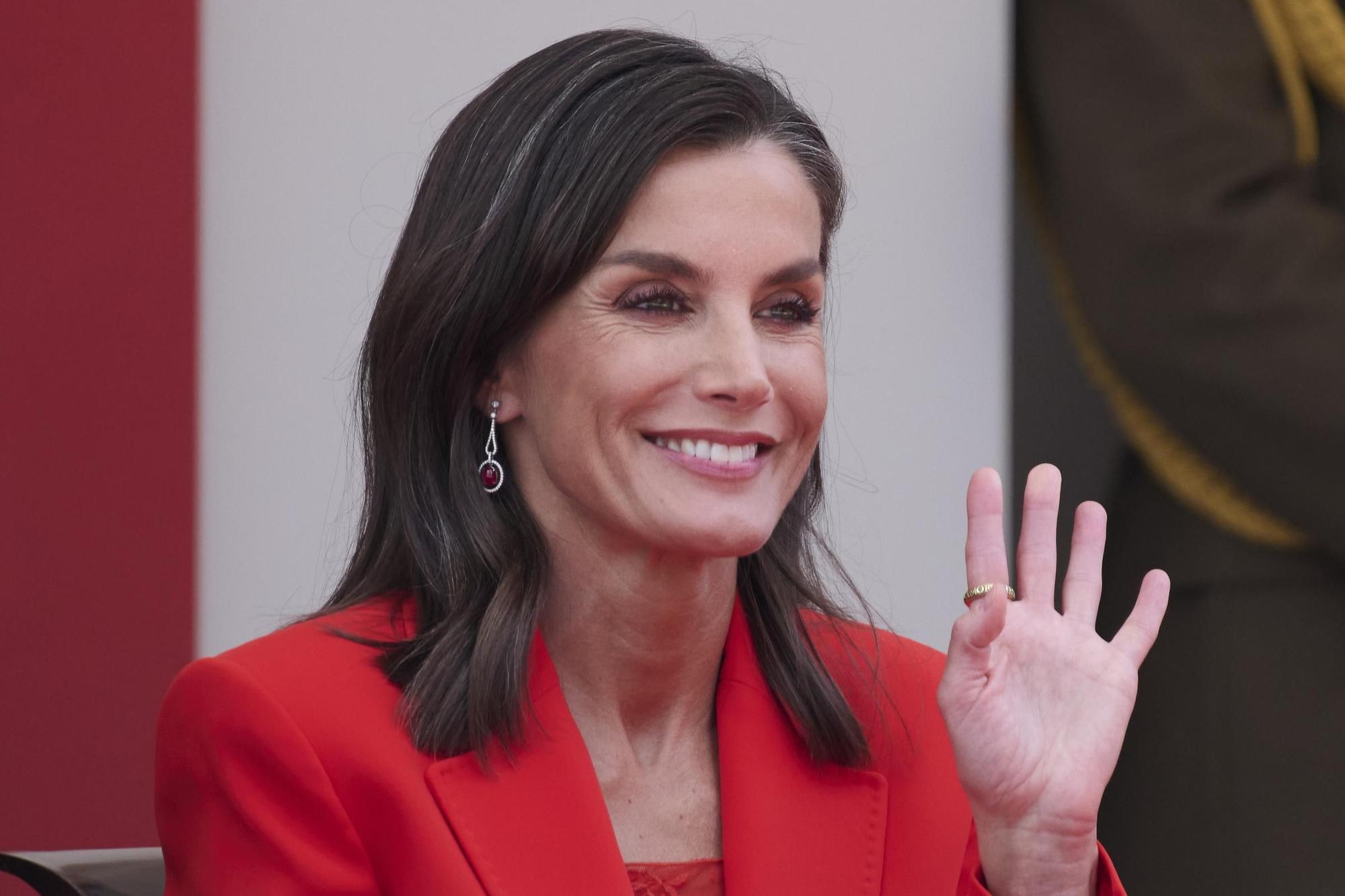 La reina Letizia en el Día de las Fuerzas Armadas en Oviedo