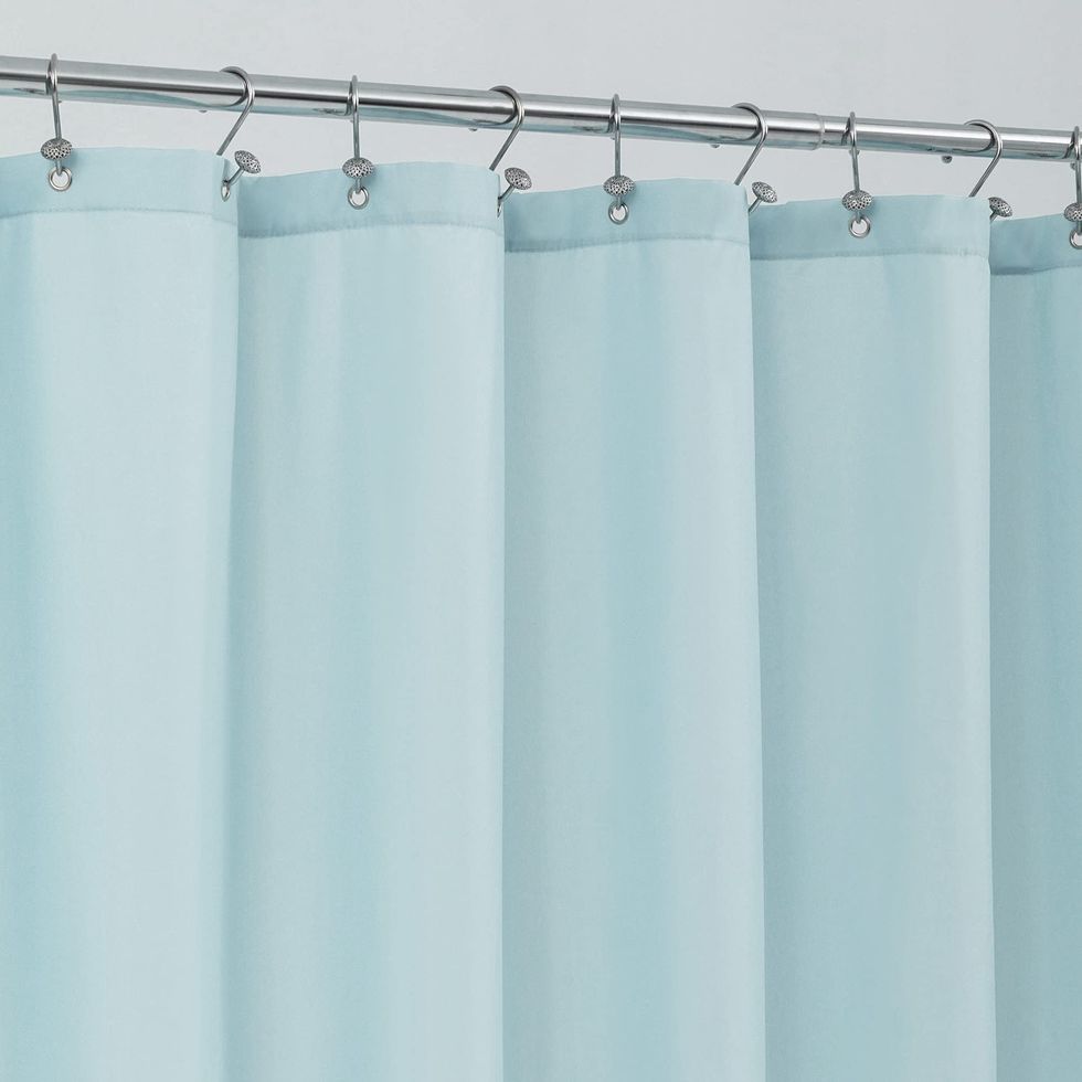 Doublure de rideau de douche en tissu extra-long