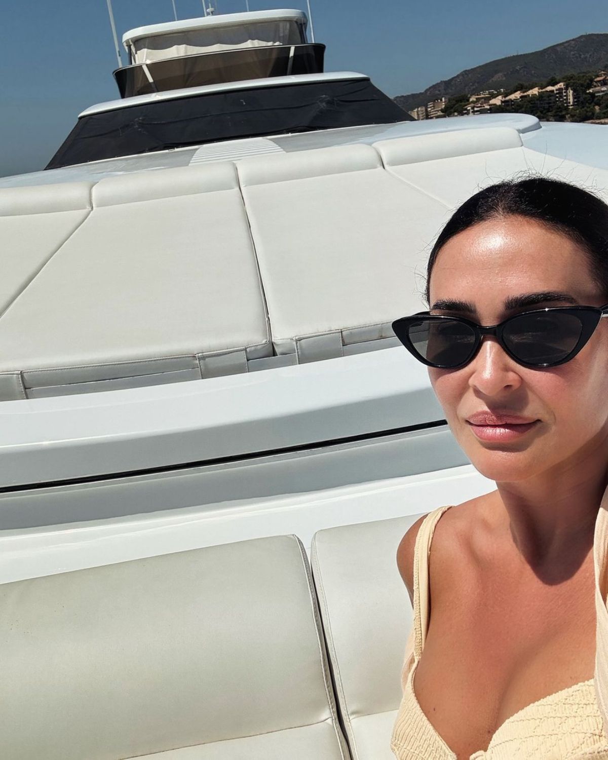 Vicky Martín Berrocal en vacances à Majorque