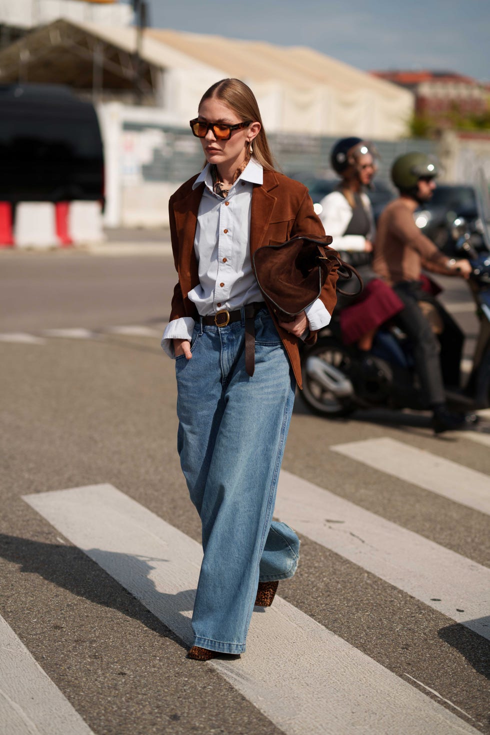 street style tendance marron